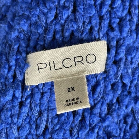Pilcro Anthropologie Chuncky Knit Crop Sailcloth Hoodie - Women’s 2X - Picture 6 of 8